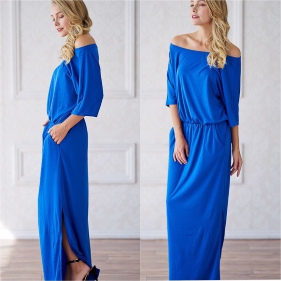 Royal Blue Maxi Dress - Picture 2 of 2